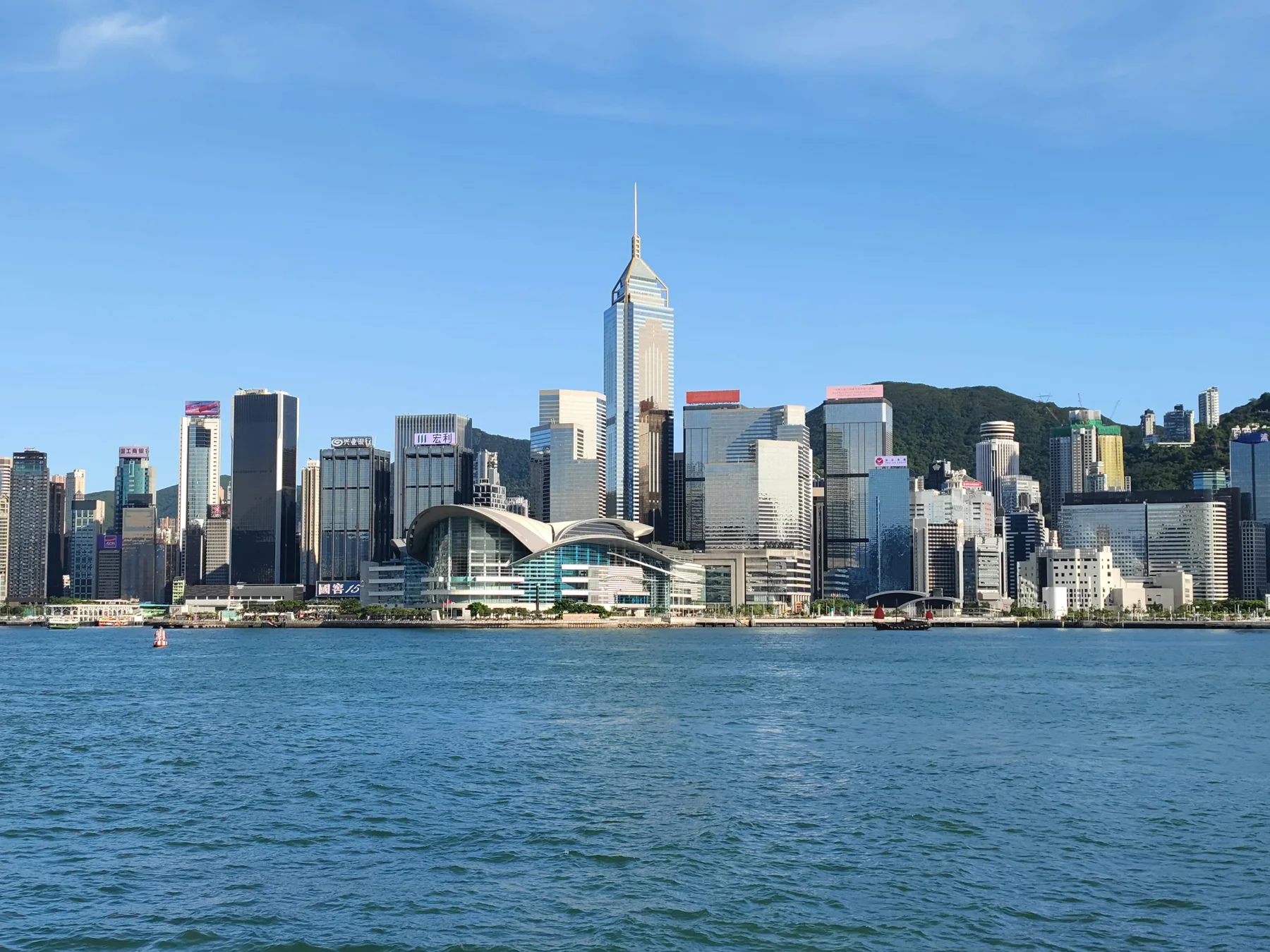 Hong Kong harbour, a base for international business